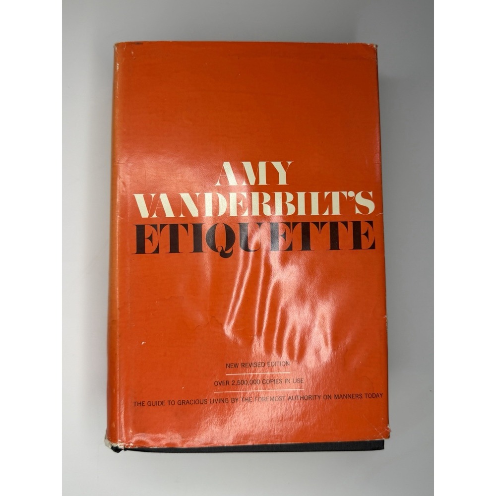 Amy Vanderbilt's Etiquette, Hardcover. Doubleday 1972 Drawings by Andy Warhol